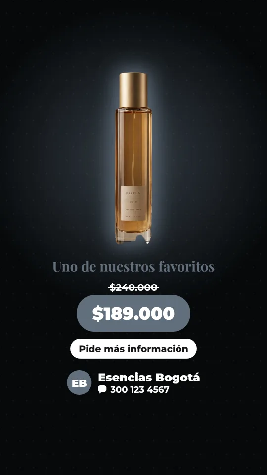 Ejemplo de historia para perfumes: Uno de nuestros favoritos