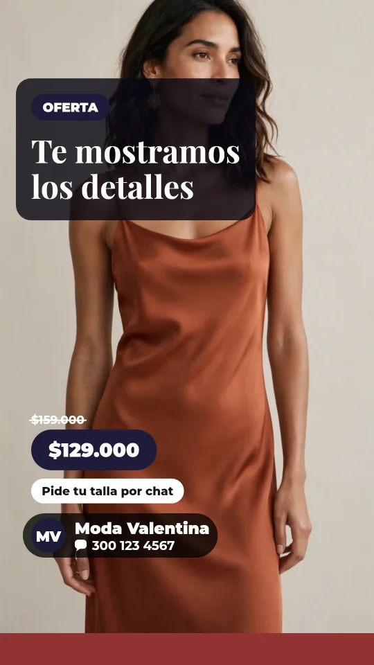 Ejemplo de historia para ropa y moda: Te mostramos los detalles