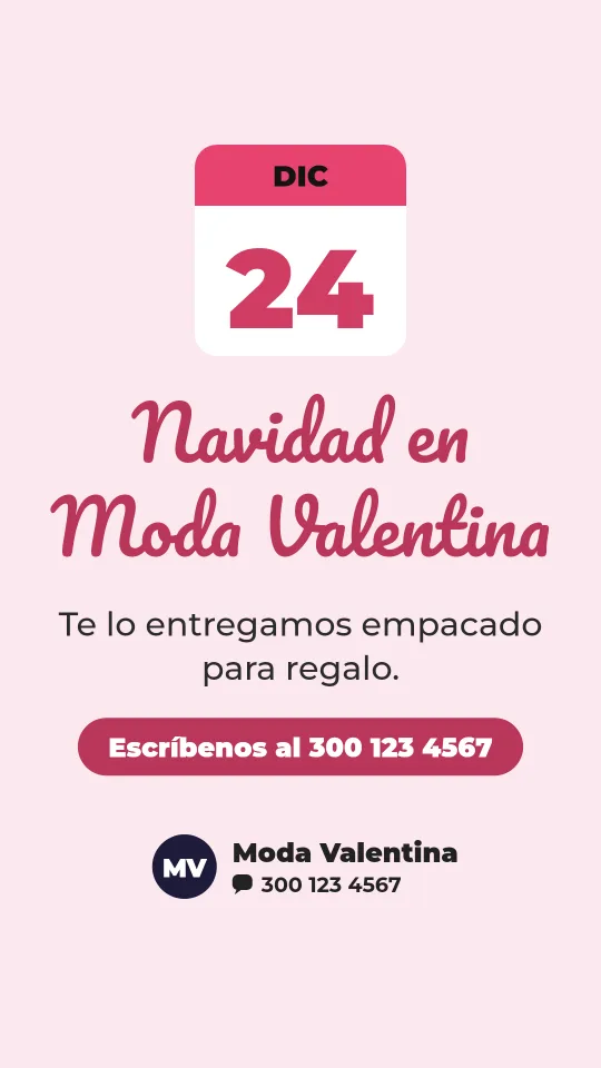 Ejemplo de historia para ropa y moda: Navidad en Moda Valentina