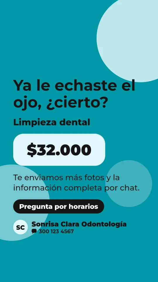 Ejemplo de historia para odontología: Ya le echaste el ojo, ¿cierto?