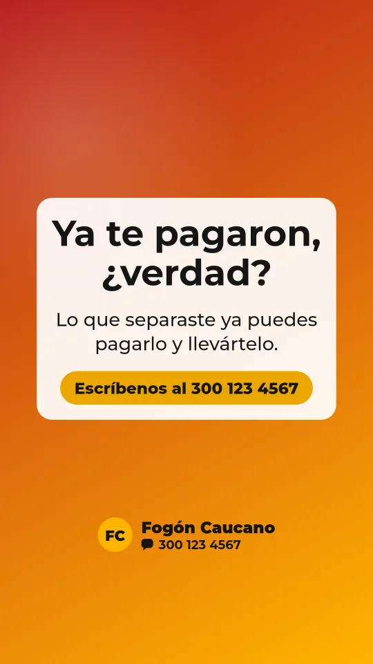 Ejemplo de historia para restaurante: Ya te pagaron, ¿verdad?