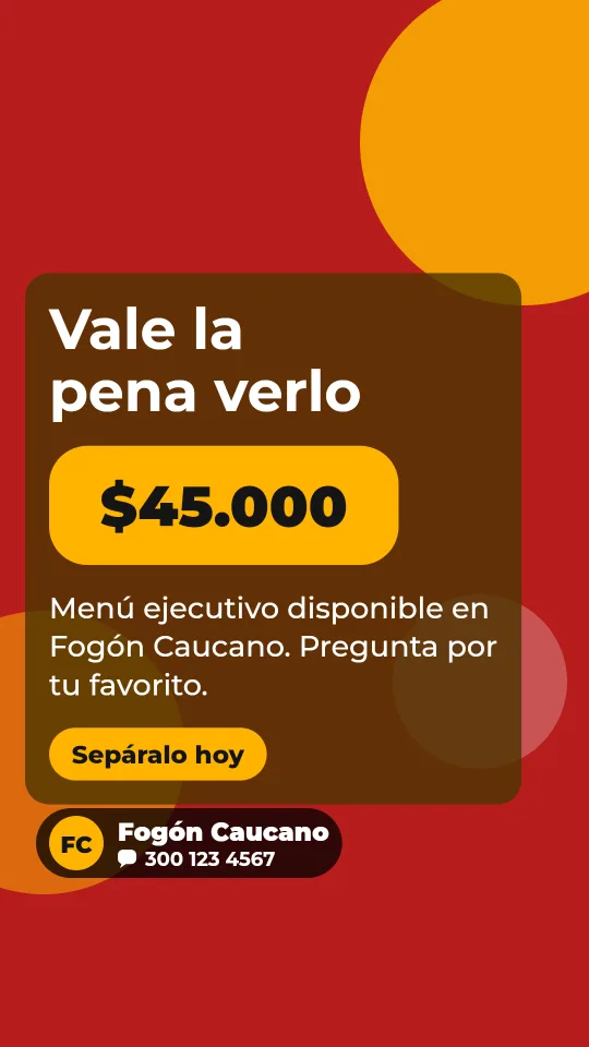Ejemplo de historia para restaurante: Vale la pena verlo